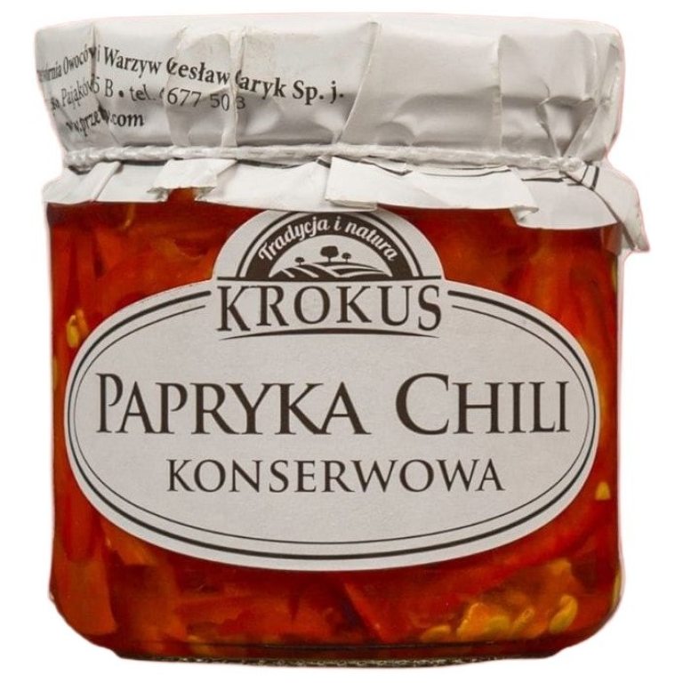 PAPRYKA KONSERWOWA CHILI BEZGLUTENOWA 180 g (90 g) - KROKUS