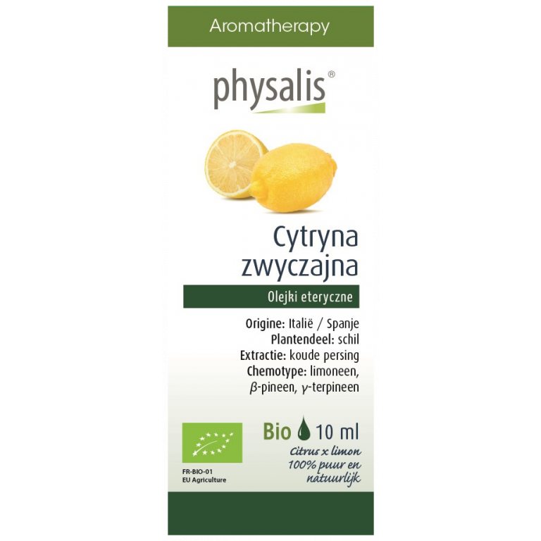 OLEJEK ETERYCZNY CYTRYNA ZWYCZAJNA BIO 10 ml - PHYSALIS