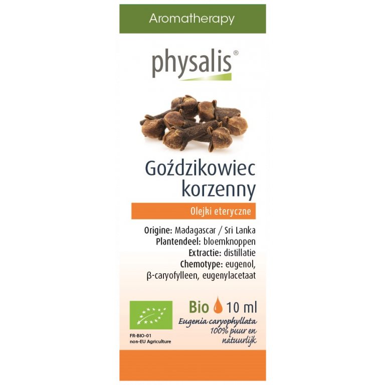 OLEJEK ETERYCZNY GOŹDZIKOWIEC KORZENNY BIO 10 ml - PHYSALIS