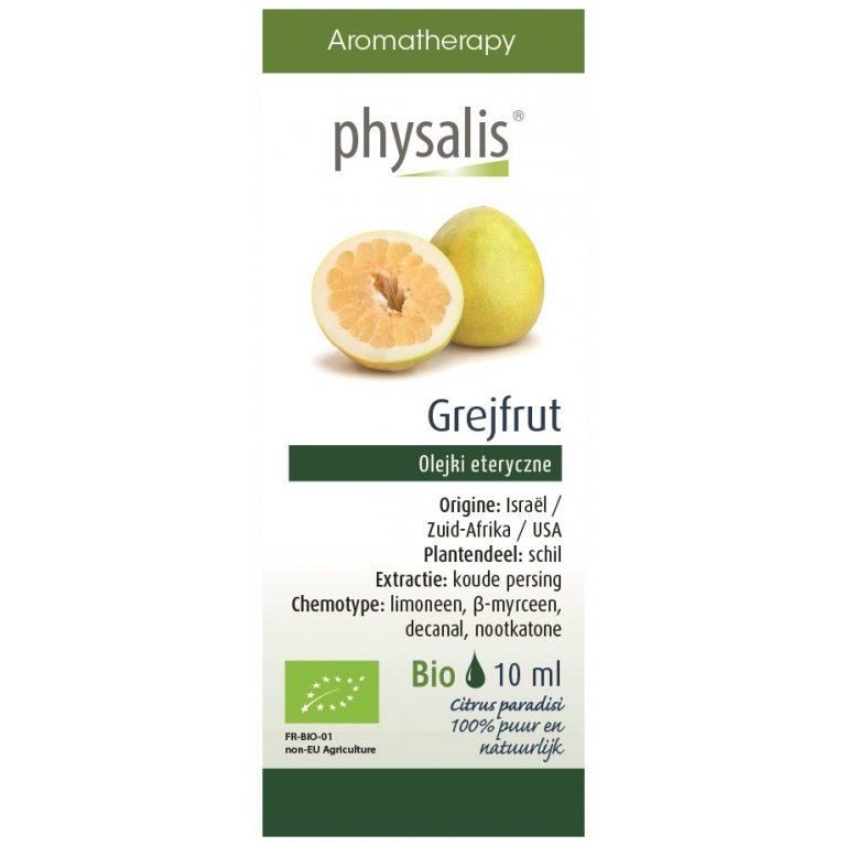 OLEJEK ETERYCZNY GREJPFRUT BIO 10 ml - PHYSALIS