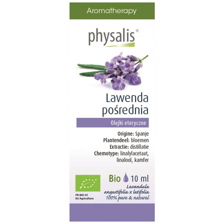 OLEJEK ETERYCZNY LAWENDA POŚREDNIA BIO 10 ml - PHYSALIS