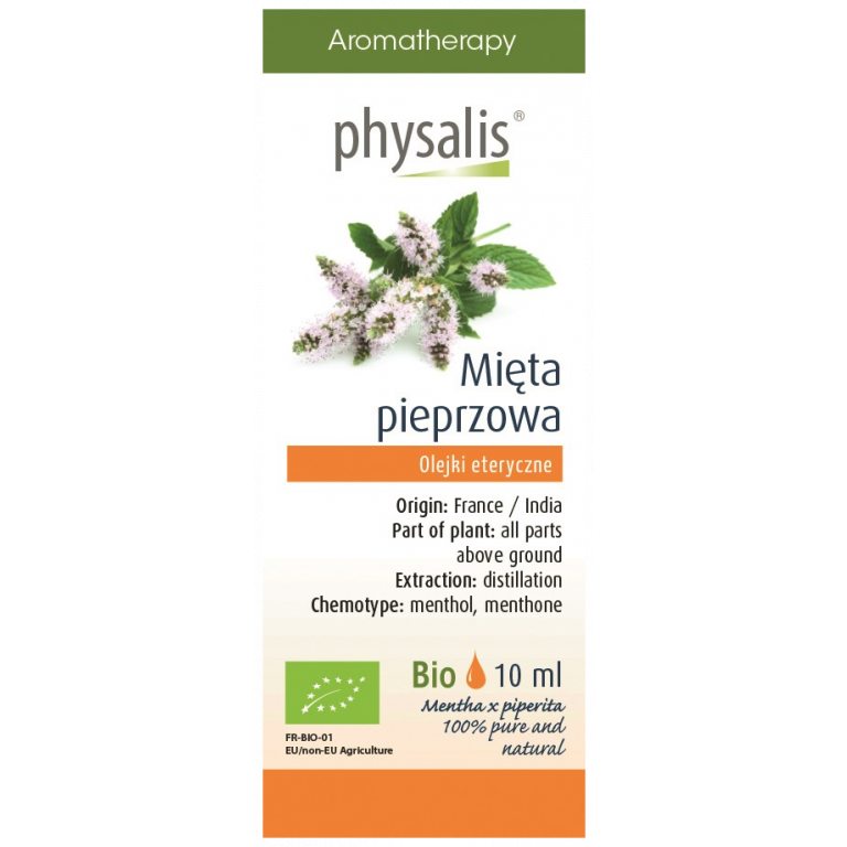 OLEJEK ETERYCZNY MIĘTA PIEPRZOWA BIO 10 ml - PHYSALIS