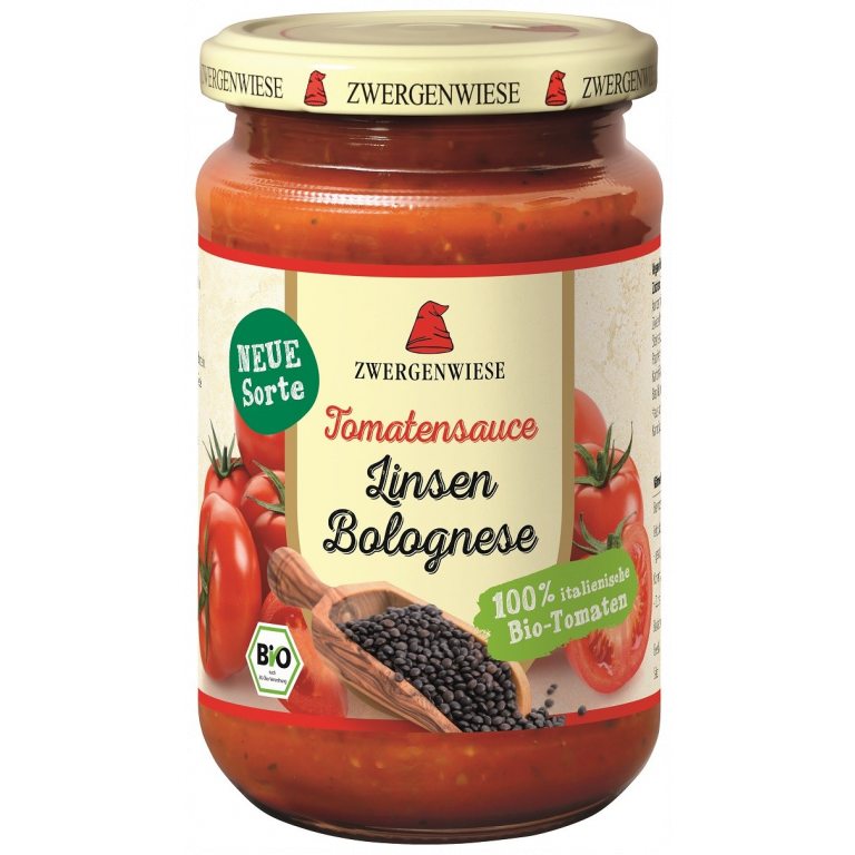 SOS BOLOGNESE Z SOCZEWICĄ BIO 340 ml - ZWERGENWIESE