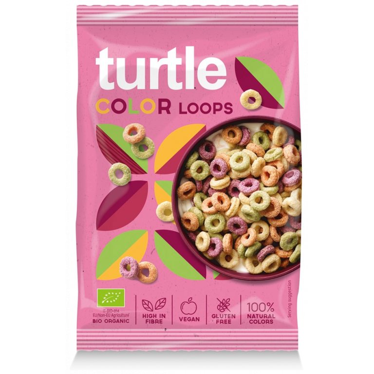 KÓŁKA ZBOŻOWE KOLOROWE BEZGLUTENOWE BIO 40 g - TURTLE