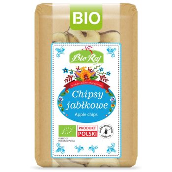 CHIPSY JABŁKOWE BEZGLUTENOWE BIO (POLSKA) 50 g - BIO RAJ
