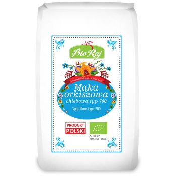 MĄKA ORKISZOWA CHLEBOWA TYP 700 BIO (POLSKA) 500 g - BIO RAJ