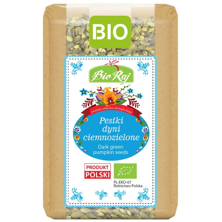 PESTKI DYNI CIEMNOZIELONE BIO (POLSKA) 300 g - BIO RAJ