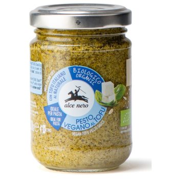 PESTO BAZYLIOWE Z TOFU WEGAŃSKIE BIO 130 g - ALCE NERO
