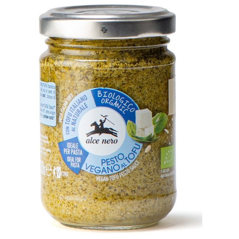 PESTO BAZYLIOWE Z TOFU WEGAŃSKIE BIO 130 g - ALCE NERO