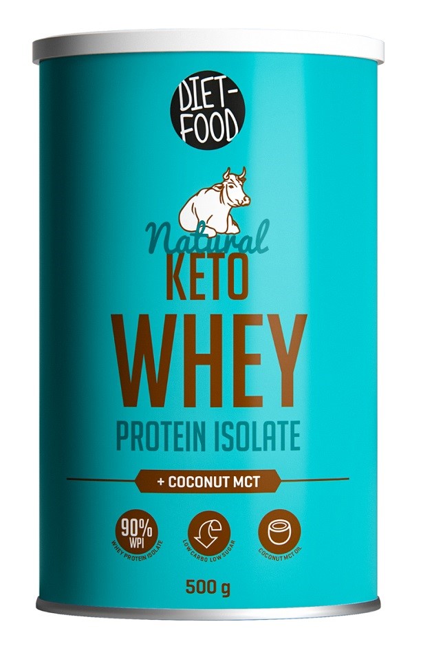 IZOLAT BIAŁKA SERWATKOWEGO Z MCT KETO 500 g - DIET-FOOD