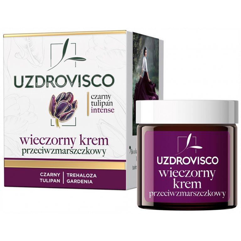 KREM DO TWARZY PRZECIWZMARSZCZKOWY NA NOC 50 ml - UZDROVISCO (CZARNY TULIPAN INTENSE)