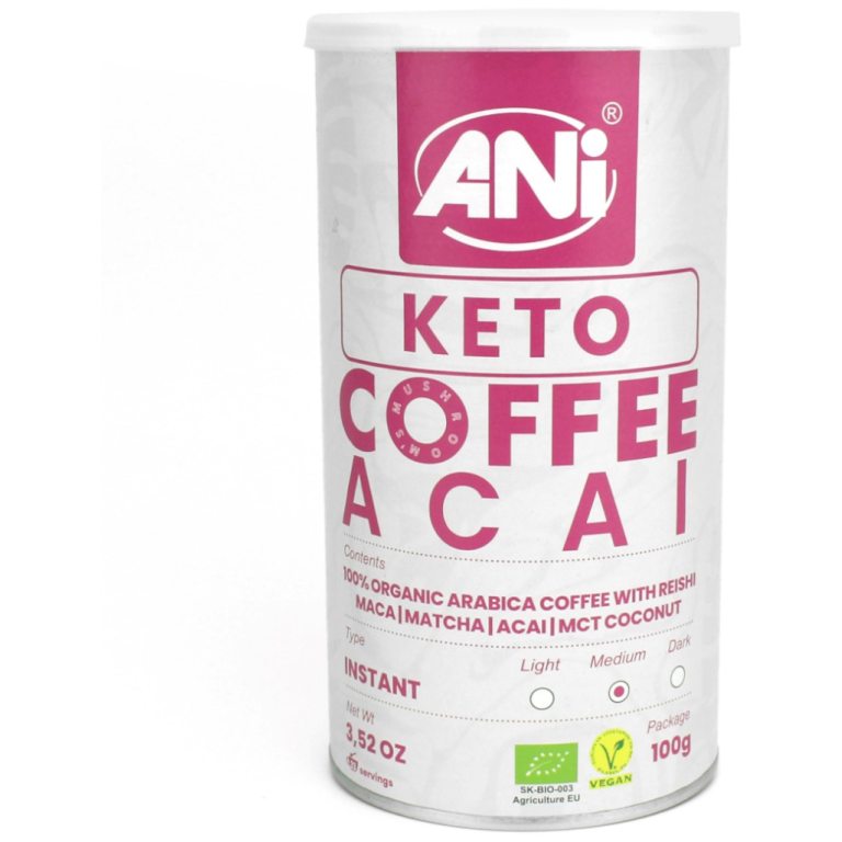 KAWA ROZPUSZCZALNA ARABICA Z REISHI KETO ACAI BIO 100 g - ANI