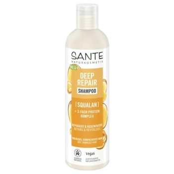 SZAMPON REGENERUJĄCY DO WŁOSÓW SUCHYCH I ZNISZCZONYCH SKWALAN I POTRÓJNY KOMPLEKS PROTEINOWY ECO 250 ml - SANTE