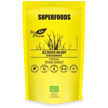 JĘCZMIEŃ MŁODY SPROSZKOWANY BIO 100 g - BIO PLANET SUPERFOODS