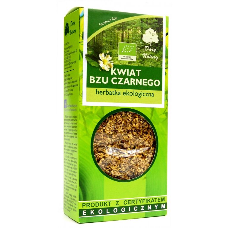 HERBATKA Z KWIATU CZARNEGO BZU BIO 50 g - DARY NATURY