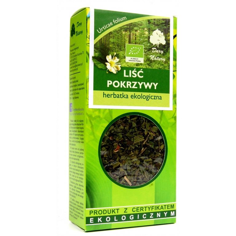 HERBATKA LIŚĆ POKRZYWY BIO 25 g - DARY NATURY