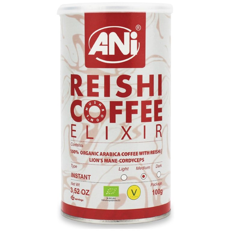 KAWA ROZPUSZCZALNA ARABICA Z REISHI ELIXIR BIO 100 g - ANI