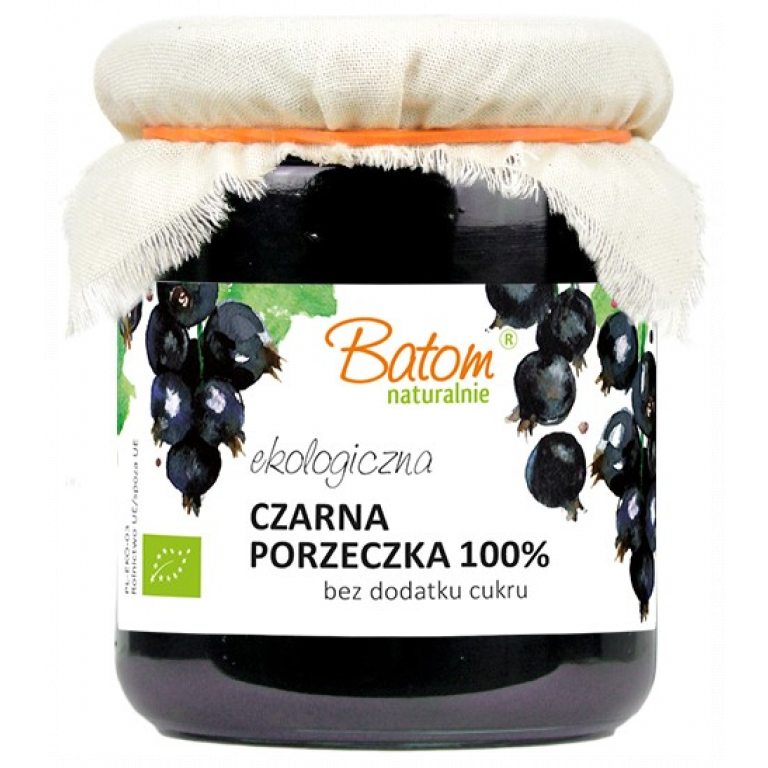 CZARNA PORZECZKA 100 % BEZ DODATKU CUKRU BIO 260 g - BATOM