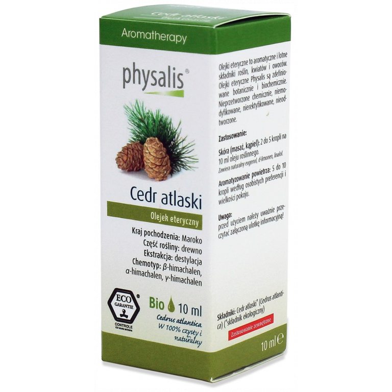 OLEJEK ETERYCZNY CEDR ATLASKI ECO 10 ml - PHYSALIS