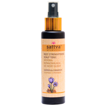 WCIERKA DO SKÓRY GŁOWY WZMACNIAJĄCA SZAFRAN I CYNAMON 100 ml - SATTVA (AYURVEDA)
