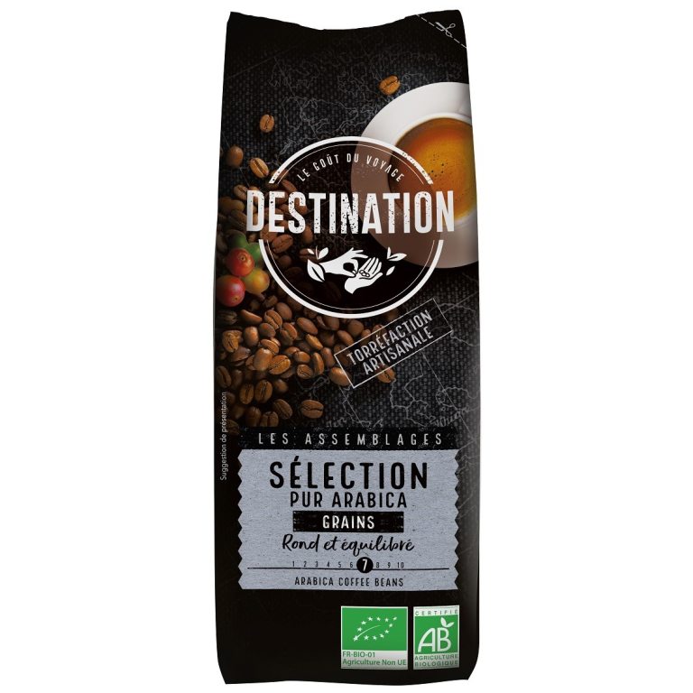 KAWA ZIARNISTA ARABICA 100 % SELECTION BIO 250 g - DESTINATION