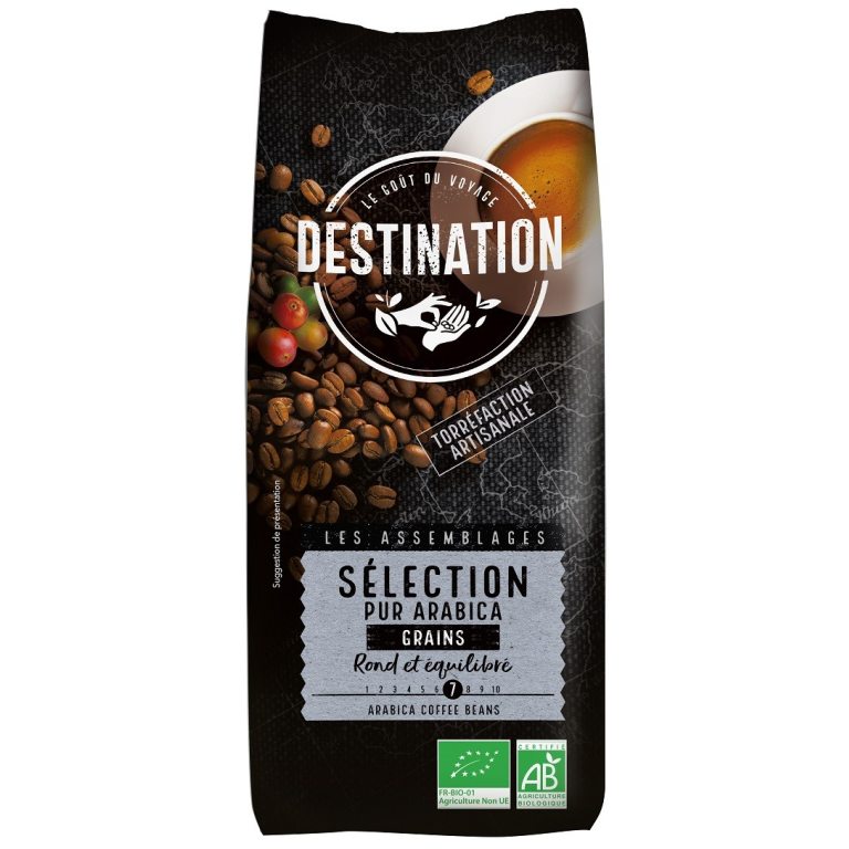 KAWA ZIARNISTA ARABICA 100 % SELECTION BIO 1 kg - DESTINATION