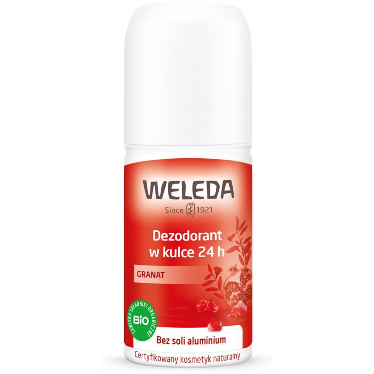 DEZODORANT W KULCE 24 h Z GRANATEM ECO 50 ml - WELEDA