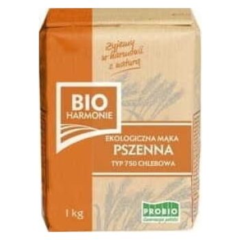 MĄKA PSZENNA CHLEBOWA TYP 750 BIO 1 kg - PROBIO (BIOHARMONIE)