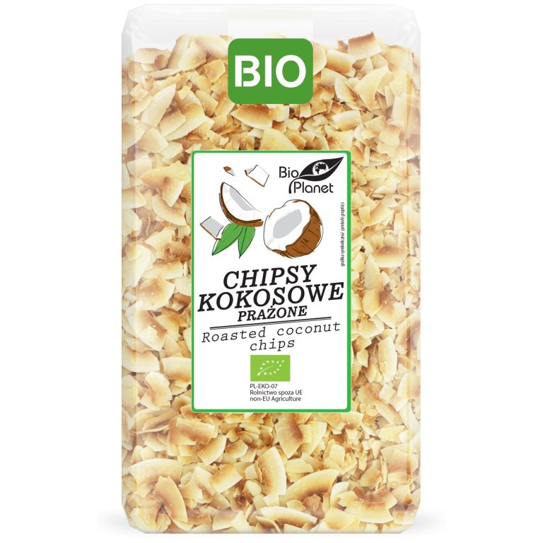 CHIPSY KOKOSOWE PRAŻONE BIO 400 g - BIO PLANET