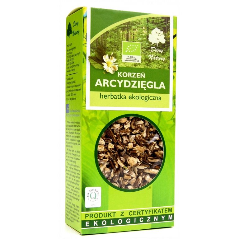 HERBATKA Z KORZENIA ARCYDZIĘGLA BIO 100 g - DARY NATURY