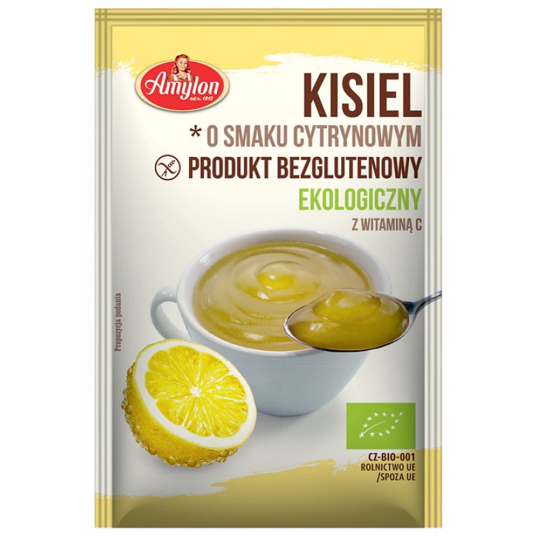 KISIEL INSTANT O SMAKU CYTRYNOWYM BEZGLUTENOWY BIO 30 g - AMYLON