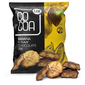 BANANY W SUROWEJ CZEKOLADZIE BIO 70 g - COCOA