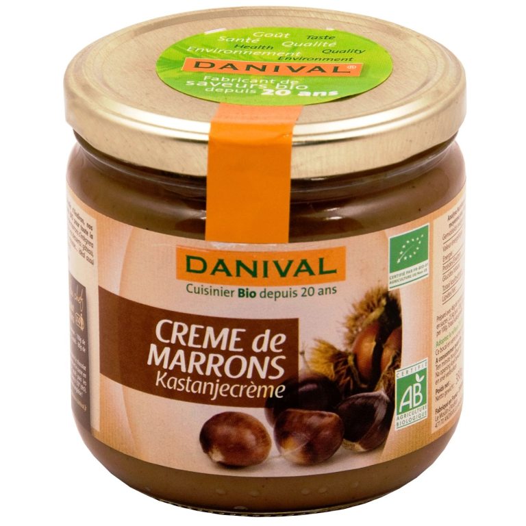 KREM Z KASZTANÓW JADALNYCH BIO 380 g - DANIVAL