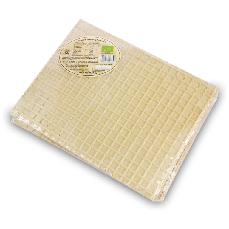 WAFLE DOMOWE Z OTRĘBAMI BEZ DODATKU CUKRÓW BIO 190 g - BIO ANIA