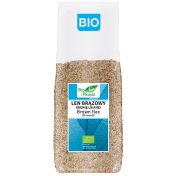 LEN BRĄZOWY (SIEMIĘ LNIANE) BIO 1 kg - BIO PLANET
