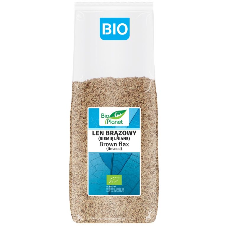 LEN BRĄZOWY (SIEMIĘ LNIANE) BIO 1 kg - BIO PLANET
