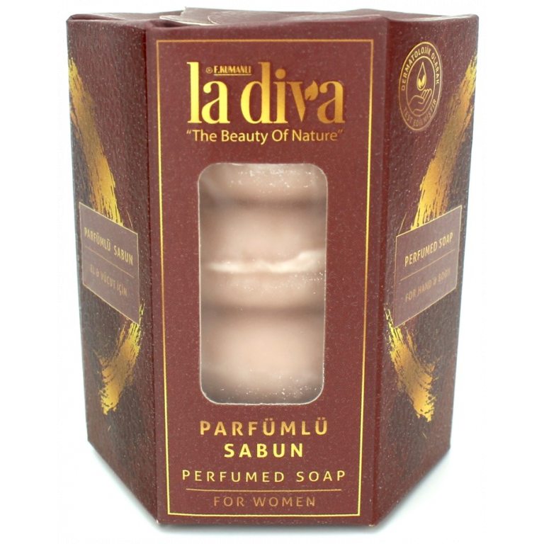 MYDŁO W KOSTCE TWIST DLA KOBIET PERFUMOWANE (4 x 45 g) 180 g - LA DIVA