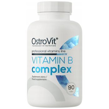 OstroVit Vitamin B Complex 90 tabs Witamina B1 B2 B3 B5 B6 B7 B9 B12 + C E