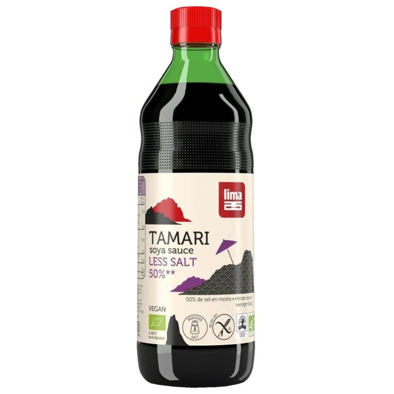 SOS SOJOWY TAMARI 50 % MNIEJ SOLI BEZGLUTENOWY BIO 250 ml - LIMA