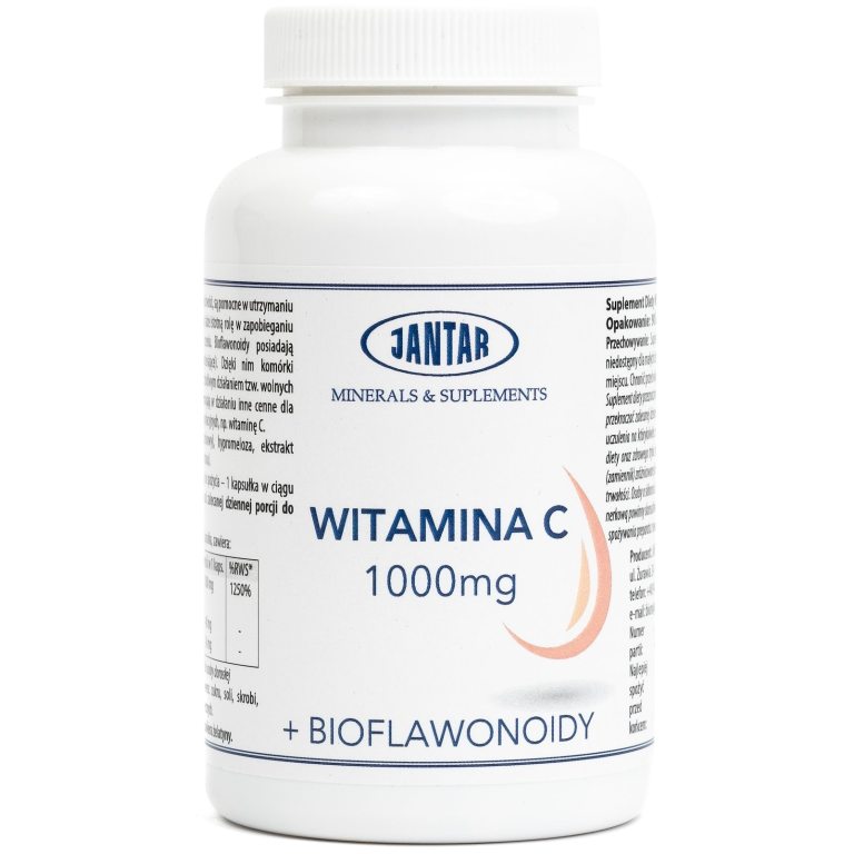 WITAMINA C (1000 mg) 90 KAPSUŁEK - JANTAR