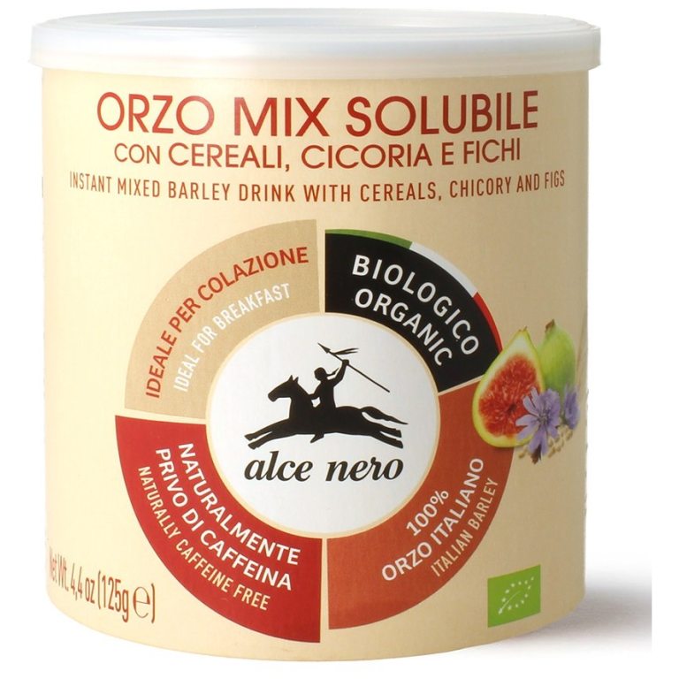 KAWA ZBOŻOWA INSTANT Z CYKORIĄ I FIGAMI BIO 125 g - ALCE NERO