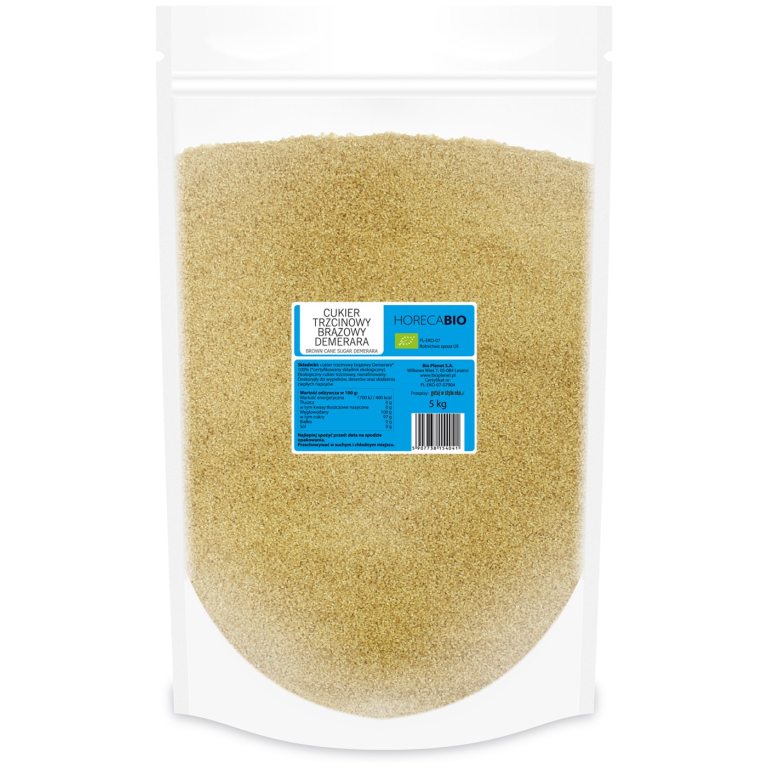 CUKIER TRZCINOWY DEMERARA BIO 5 kg - HORECA (BIO PLANET)