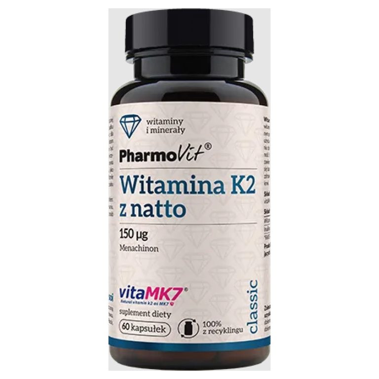 WITAMINA K2 (150 µg) BEZGLUTENOWA 60 KAPSUŁEK - PHARMOVIT (CLASSIC)