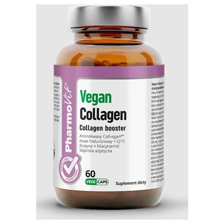 COLLAGEN BOOSTER VEGAN BEZGLUTENOWY 60 KAPSUŁEK - PHARMOVIT (CLEAN LABEL)