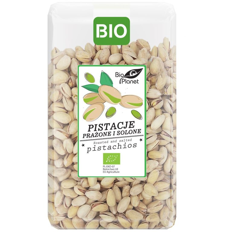 PISTACJE PRAŻONE I SOLONE BIO 700 g - BIO PLANET