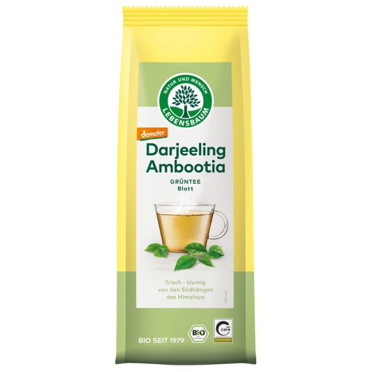 HERBATA ZIELONA DARJEELING LIŚCIASTA DEMETER BIO 50 g - LEBENSBAUM
