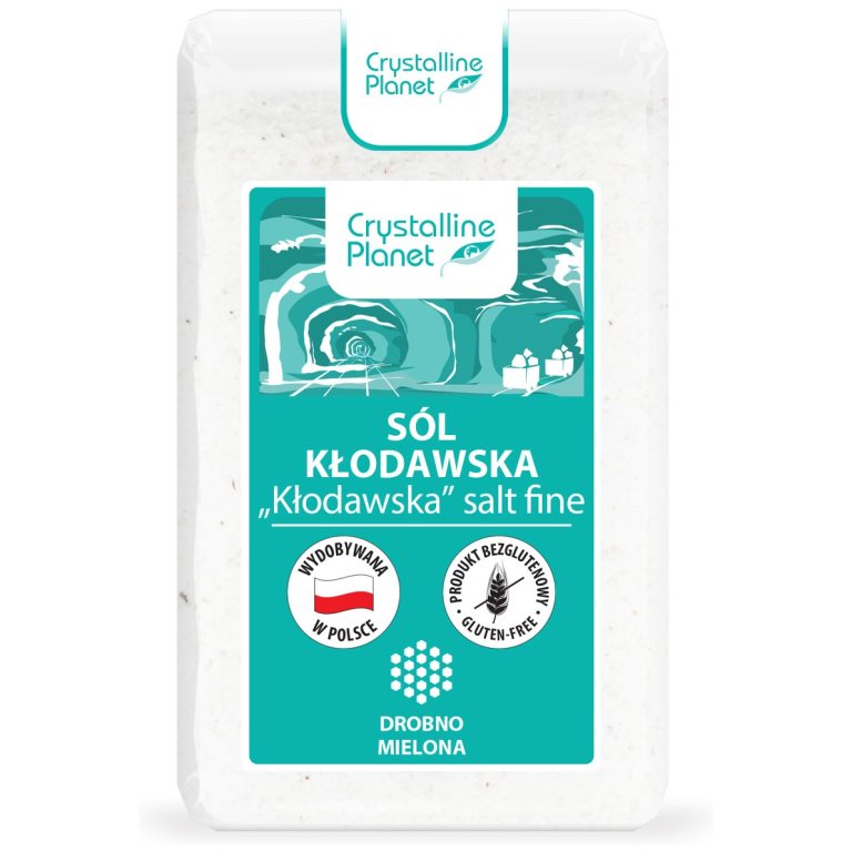 SÓL KŁODAWSKA DROBNO MIELONA BEZGLUTENOWA 600 g - CRYSTALLINE PLANET