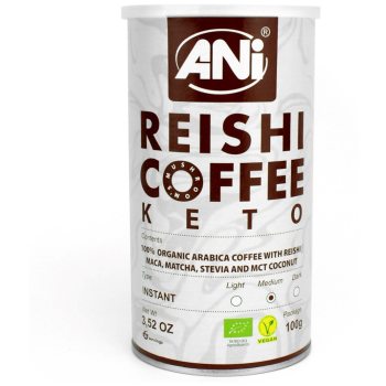 KAWA ROZPUSZCZALNA ARABICA Z REISHI KETO BIO 100 g - ANI