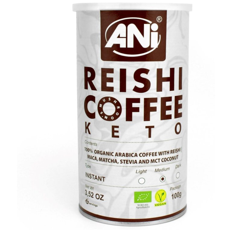 KAWA ROZPUSZCZALNA ARABICA Z REISHI KETO BIO 100 g - ANI
