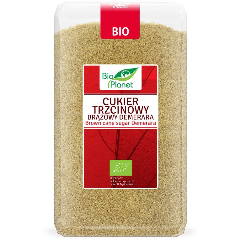 CUKIER TRZCINOWY DEMERARA BIO 1 kg - BIO PLANET